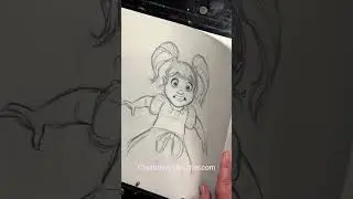 2d Paper Animation - Girl saying “What!?!?” 