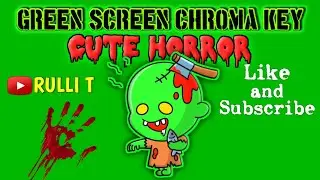 Green Screen [1080p] - HALLOWEEN CUTE HORROR AXE BLEEDING CHILD DEATH GHOST ZOMBIE DOLL WALKING BABY