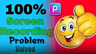 Picsart 100% Screen recording problem solved||Picsart black screen recording problem