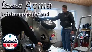 Vespa ACMA | Wideframe | Leistungsprüfstand | BGM 150 | Dellorto PHBL | Diagramm
