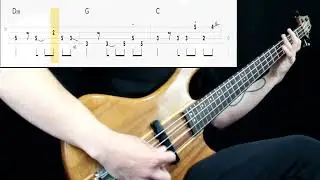 Miley Cyrus - Flowers (Bass Only) (Play Along Tabs In Video)