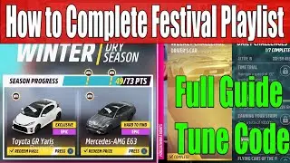 Forza Horizon 5 How to Complete Festival Playlist Winter Season Series 35 Full Guide, Tune Code