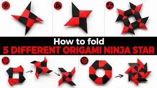 Top 05 Easy Origami Ninja Star - How to Fold   