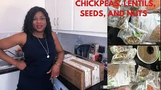 Chickpeas, lentils, seeds, and nuts