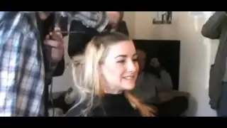 Blonde Girl Headshave 💈