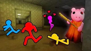 Stickman VS Minecraft: Piggy Horror Survival - AVM Shorts Animation