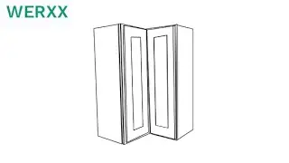 Wall Easy Reach Corner Cabinet