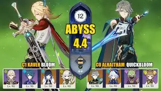 C1 Kaveh Bloom & C0 Alhaitham Quickbloom | Genshin Impact - Spiral Abyss 4.4