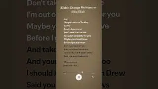 I didn’t change my number -sped up #sped up #viral