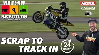 Scrap To Race Track In 24 Hours | Write-Off Rebuilt SV650 To Race Bike