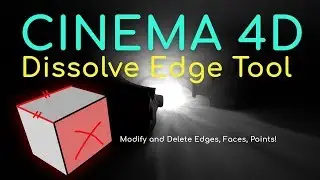 Cinema 4d: Dissolve Edge&Point tool for modeling tutorial