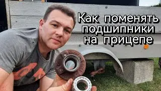 Замена подшипников на ступицах Knott | Прицеп stema