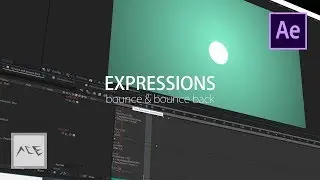 After Effects Tutorial - Inertia Bounce & Bounce Back Expressions
