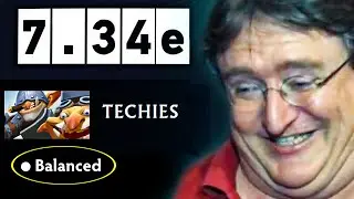 What is Valve's thought on Techies in 7.34e? (100% Balanced Hero✌️)