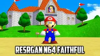 ⭐ Super Mario 64 PC Port - RESRGAN N64 Faithful Texture Pack