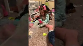 Nana gets stuck under the bed 🤣