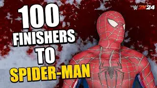 WWE 2K24 : 100 Finishers To Spider-Man