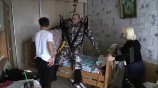 шейник одеваемся гулять на зимнюю прогулку
