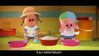 kartun lucu,anak babi,robot rice cooker