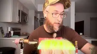 Long fiber brush building for big baitfish flies