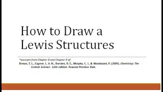 How to draw Lewis structure Chemical bonding Part 1