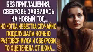 Свекровь заявилась на Новый Год, без приглашения. Но когда невестка случайно подслушала разговор.