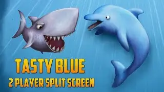Tasty Blue - DOLPHIN WALKTHROUGH | 2 PLAYER SPLIT SCREEN
