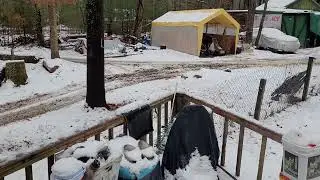 First Snow of the season,and when to Stop Riding Your Go Kart!