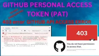 GETTING ERROR IN FETCHING GITHUB API (403) ERROR || WHEN TRY USING "DOBOUNCING" CONCEPT || PAT