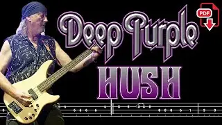 Deep Purple -  Hush (🔴Bass Tabs PDF) 
