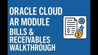 Oracle Cloud Bills Receivable transactions