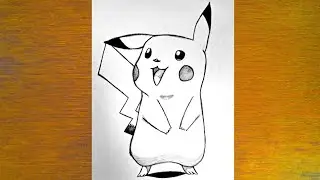How To Draw Pikachu Step by Step - Pikachu Drawing Easy - Drawing Pikachu Simple