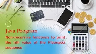Java program that uses non-recursive functions to print the nth value of the Fibonacci sequence