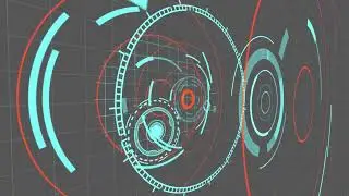 Circular HUD Interface 3d Animation || No-copyright || Without Logo || 4k
