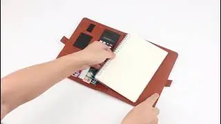Ежедневник с беспроводной зарядкой с кармашком