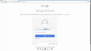 Signing in to Google Chrome
