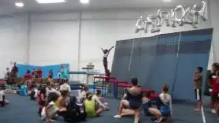 Girl gymnastics at the beach ...Destiny -kids gymnastics-
