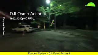 Dji Osmo Action 4 Low Light Test 1920x1080p 60FPS
