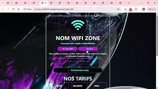 Mikrotik hotspot template - Login page - Portail captif