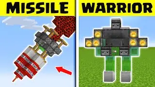 5+ BEST Military War Redstone Builds! [Minecraft]