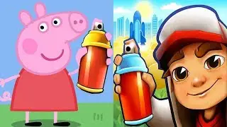 Subway Surfers Houston JAKE vs PEPPA PIG Subway Run Gameplay HD