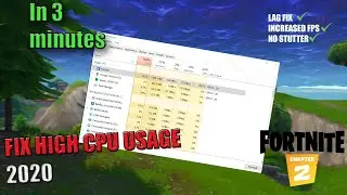 🔧How to FIX *High CPU Usage* and *Boost FPS* in Fortnite Chapter 2 in 3 minutes.✅