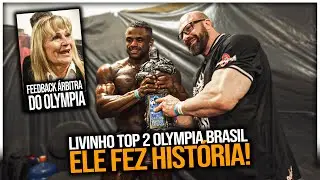 LIVINHO TOP 2 MR OLYMPIA BRASIL!! | *árbitra do Olympia deu feedback*