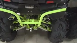 Dual exhaust for Stels Guepard, Beautiful, Budget.