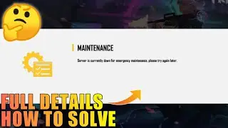 SERVER IS CURRENTLY DOWN FOR EMERGENCY MAINTENANCE ||PLEASE TRY AGAIN LATER || HOW YO SOLVE THIS 🤔