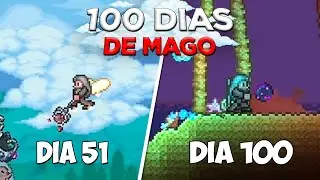 SOBREVIVENDO 100 DIAS DE MAGO USANDO APENAS CAJADOS NO TERRARIA - PARTE 2/2