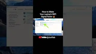 How to Make Your Laptop's WiFi Signal Faster in 10 seconds 
