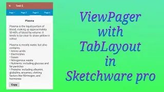 ViewPager with TabLayout in Sketchware pro