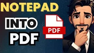 How To Turn Notepad Into PDF