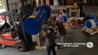 Timelapse - 24in Quadax Butterfly Valve automated with VTork VTS Series Actuator